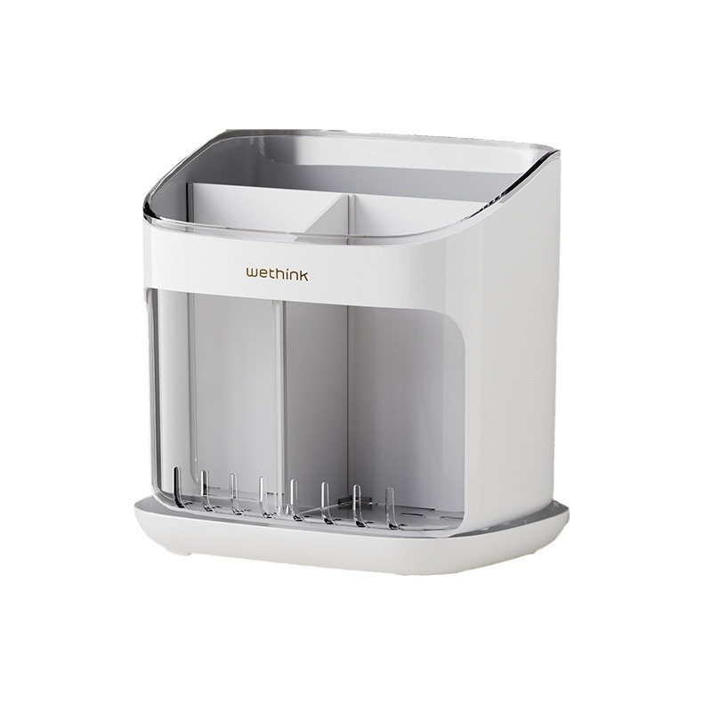 Picture of Kitchen Chopstick Rack Floor-Standing Household Chopstick Barrel Kitchen Family New Drain Storage Box Chopstick Basket Chopstick Cage