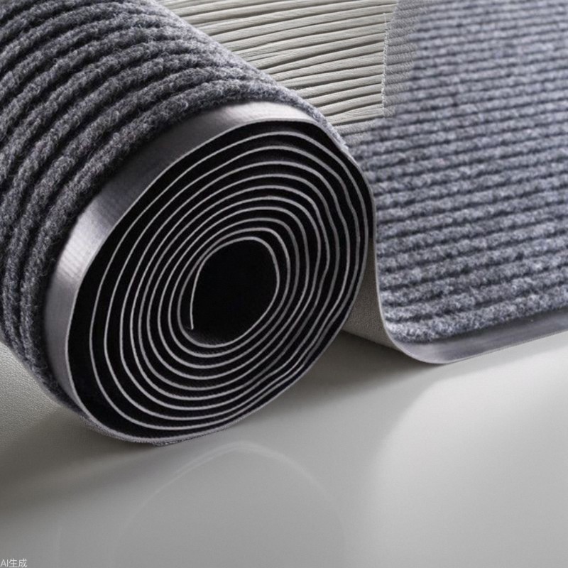 Double Stripe Carpet Doorway Corridor Hallway PVC Entrance Mat Home Dust Removal Carpet Hotel Anti-Slip Absorbent Floor Mat