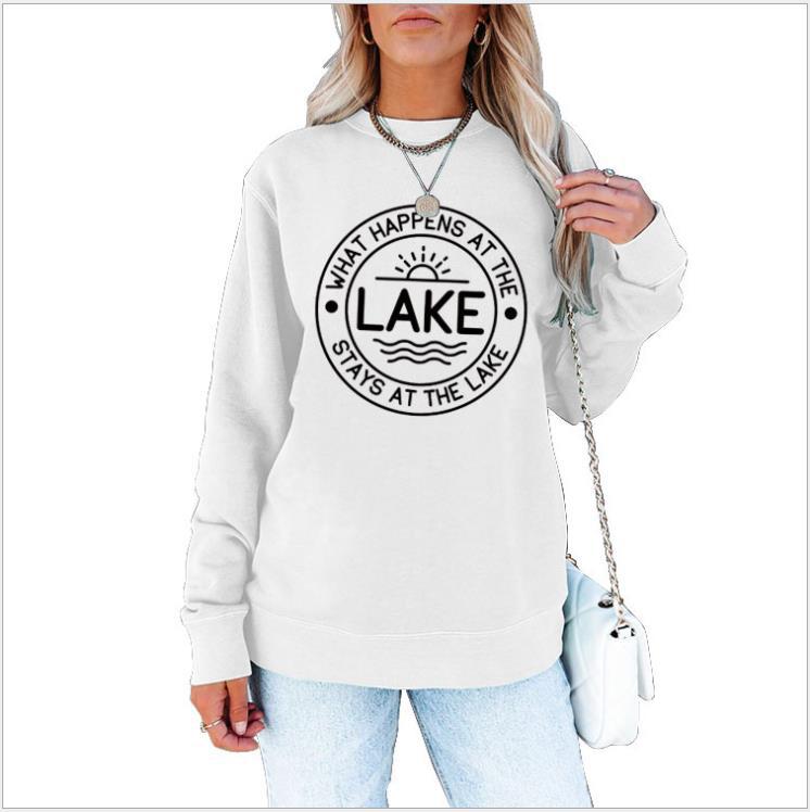 in stock independent station Amazon Europe and the United States new letter printing casual fashion round neck long sleeve sweater