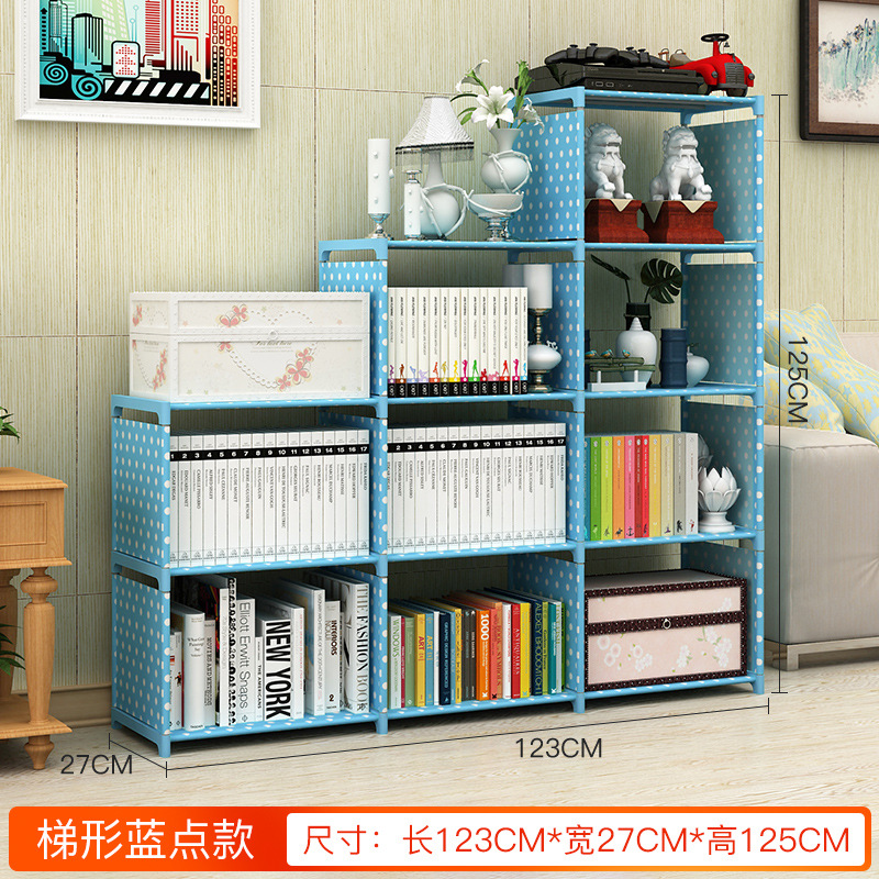Picture of Bookcase trapezoidal bookshelf multi-layer combination bookcase shelf children student bookshelf classroom locker storage bookshelf