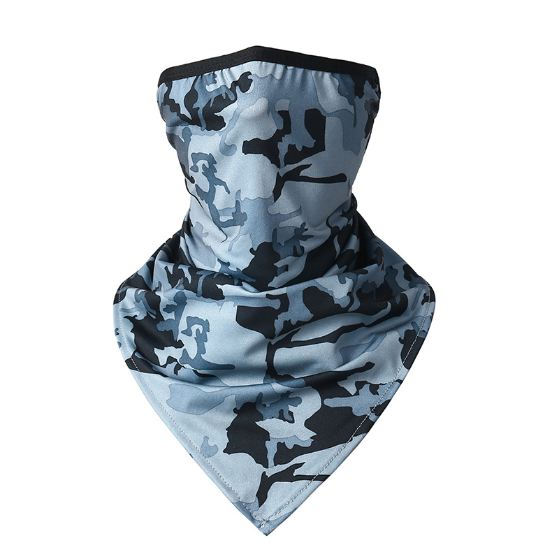 Picture of Outdoor riding triangle towel ice silk sunscreen hanging ear triangle towel summer sports outdoor breathable fishing camouflage mask