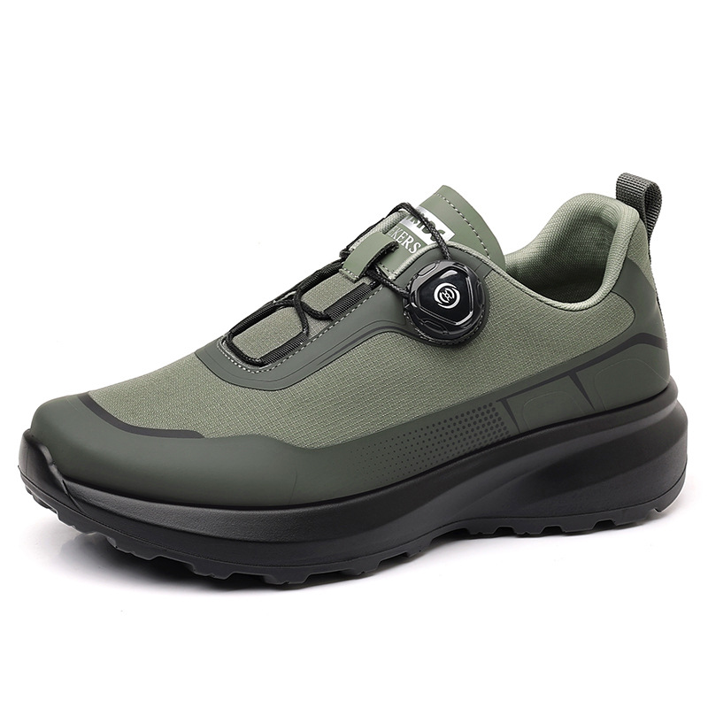 Men's Side Swivel Button Four Seasons Outdoor Non-slip Wear-resistant Mountaineering sneaker Lightweight Comfortable Hiking Off-road Shoes