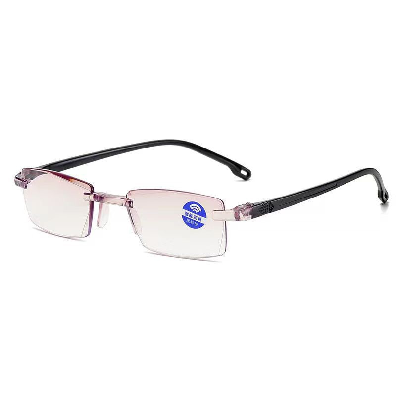 Picture of Smart Zoom Anti-Blue Light Frameless Trim Presbyopia Glasses Stall Selling Street Dual-Light Presbyopia Glasses