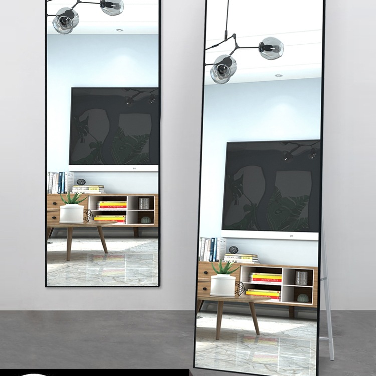 Full-Length Floor Mirror for Home Use in Girls' Bedrooms, Ins-Style Internet Celebrity Nordic Light Luxury Three-Dimensional Dressing Mirror