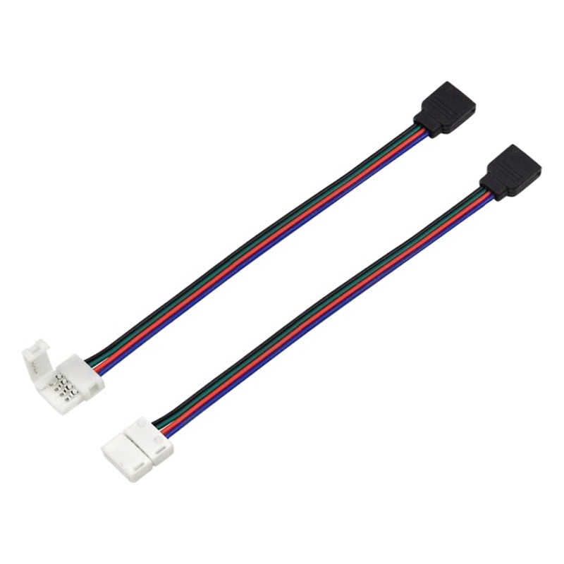 RGB welding-free connector 4p female head to RGB welding-free Buckle LED colorful light bar welding-free buckle to 4PIN female head