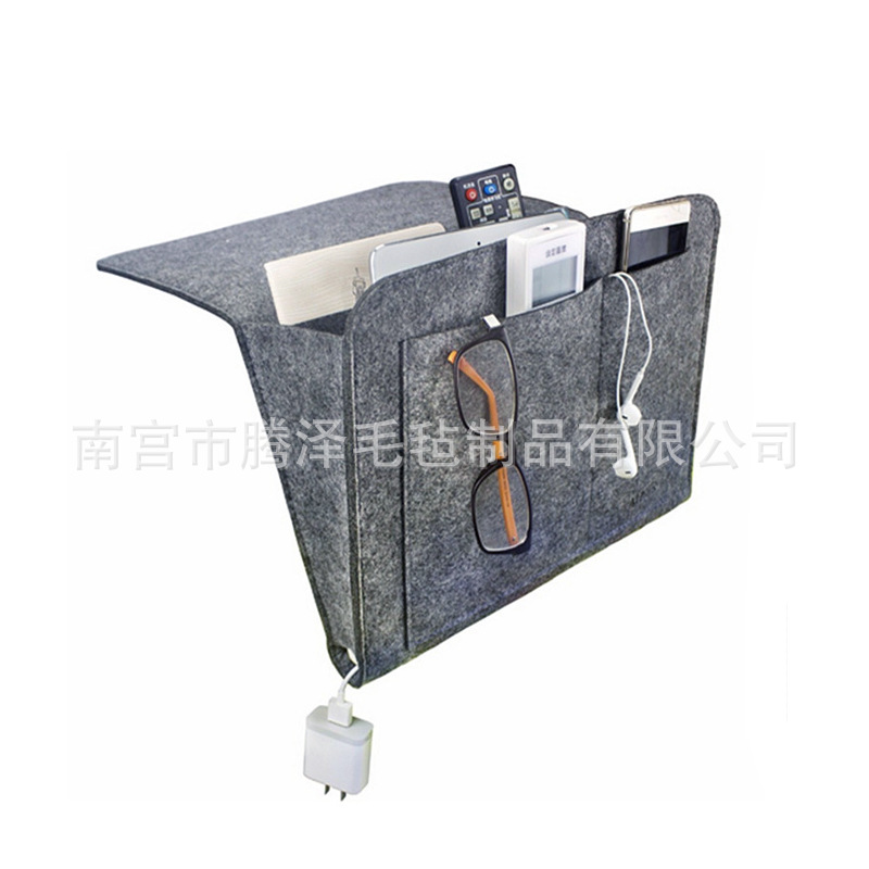 Picture of Factory wholesale felt bedside storage bag bedside storage hanging bag bedside storage bag hanging bag portable storage bag