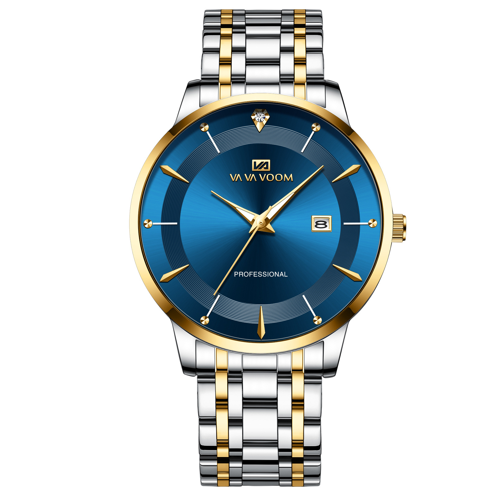Picture of VA VA VOOM new cross-border watch men's business with calendar waterproof stainless steel with watch factory wholesale