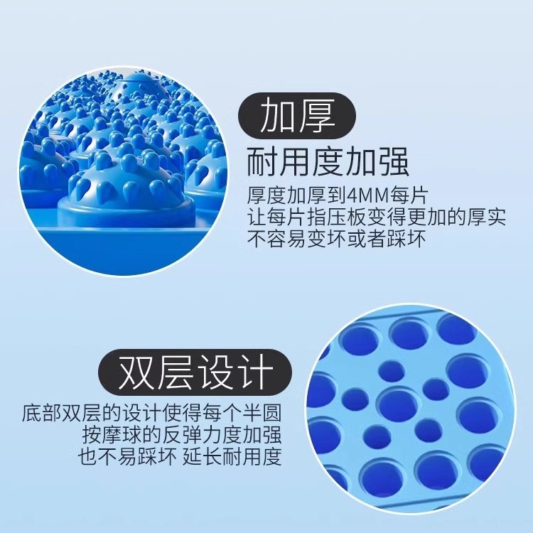 Picture of Foot Massage Foot Pad Acupressure Board Indoor Running Toe Massage Pad Meridian Jogging Non-Slip Round Foot Pad