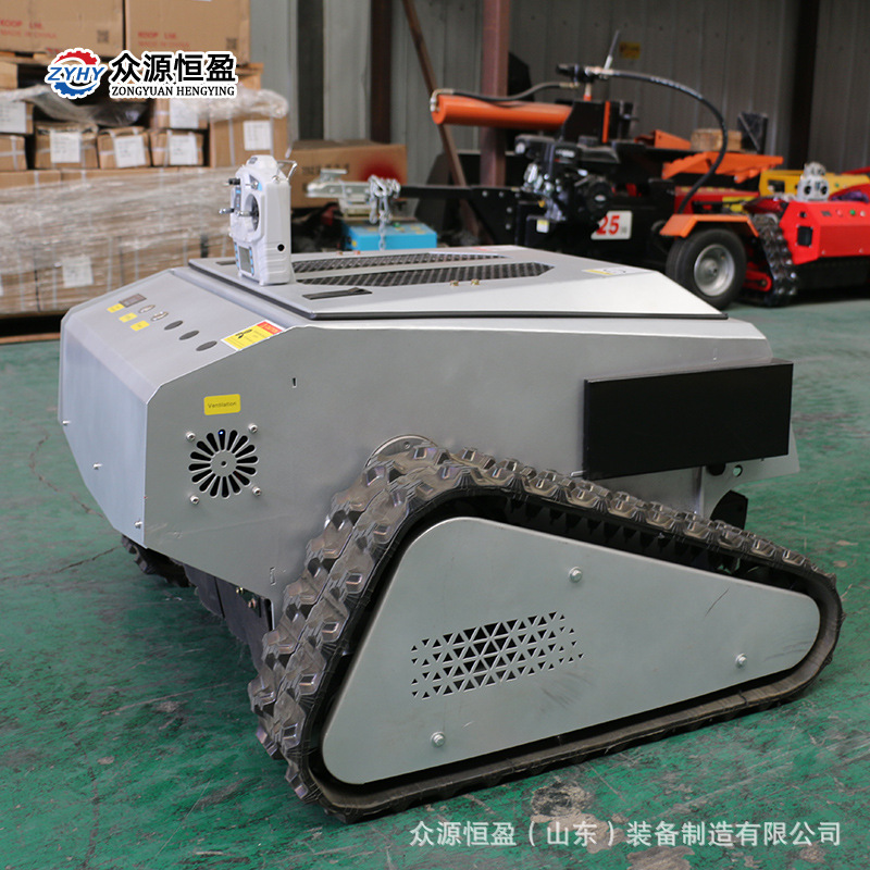 Shandong Farmland Orchard Weed Cleaning Machine Self-Propelled Weeder Exported to South America Electric Crawler Lawn Mower