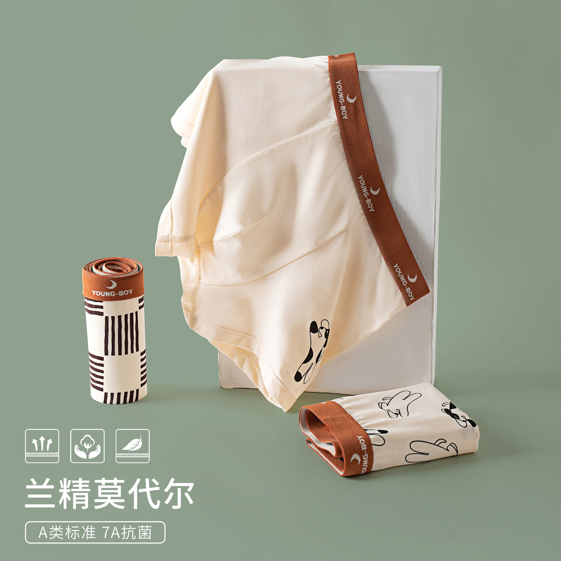 Summer Thin Children's Boxers Lanjing Modal Teenagers Four-Corner Shorts Developmental Bacteriostatic Boys' Underwear