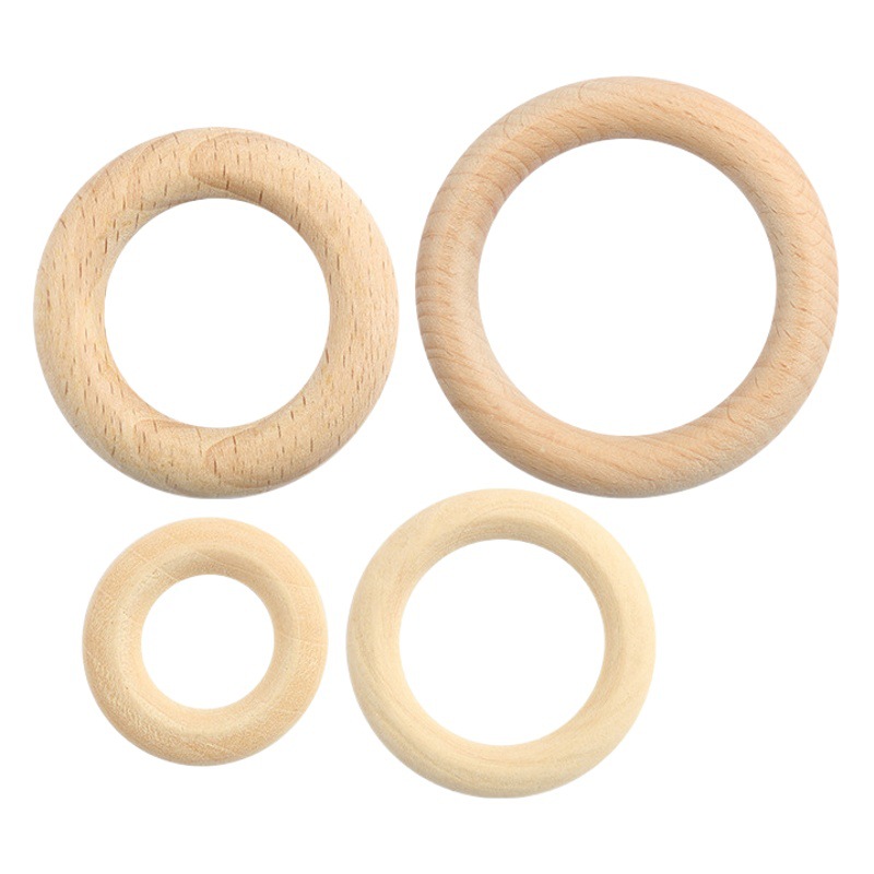 Wooden Circle Round Dream Catcher Wooden Circle Hand-woven DIY Ring Pendant Wooden Buckle Hand Bag Round Buckle