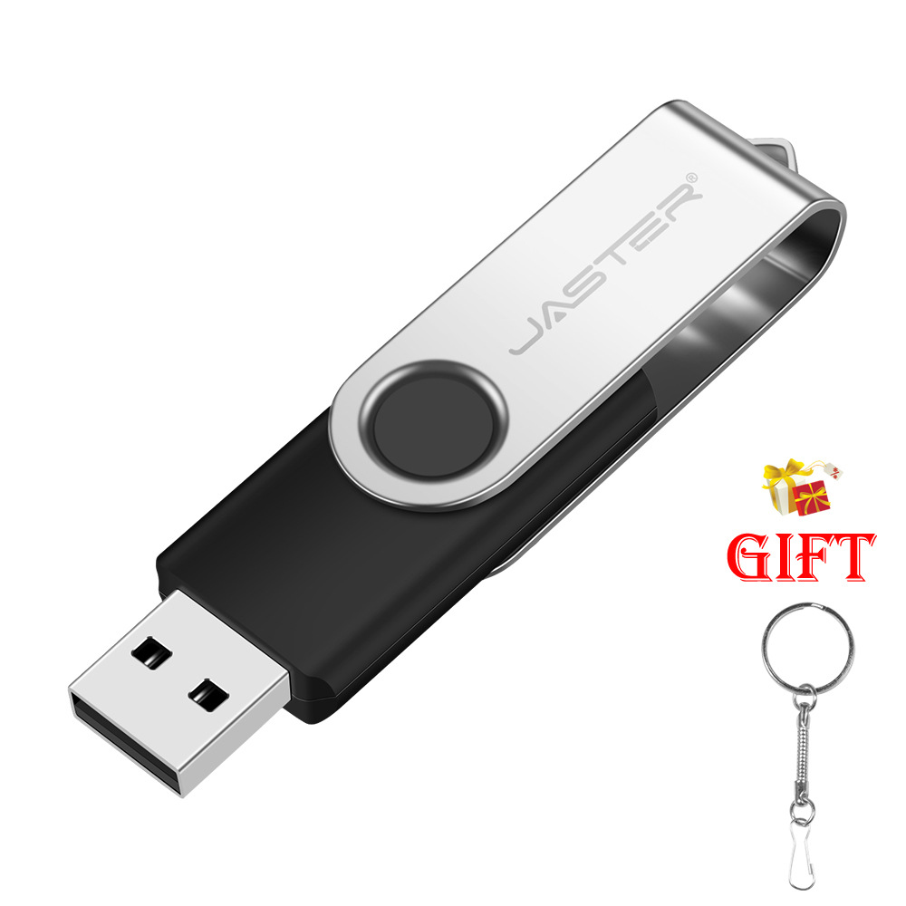 Picture of Large capacity U disk wholesale lettering USB 8g16g rotating metal U disk LOGO engraving gift U disk 32g
