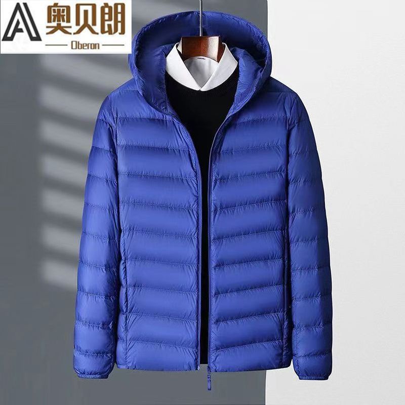 Picture of Brand Handled Light Down Cotton-padded Jacket Men's Short Casual Collar Middle-aged and Elderly Warm Cotton-padded Jacket Winter