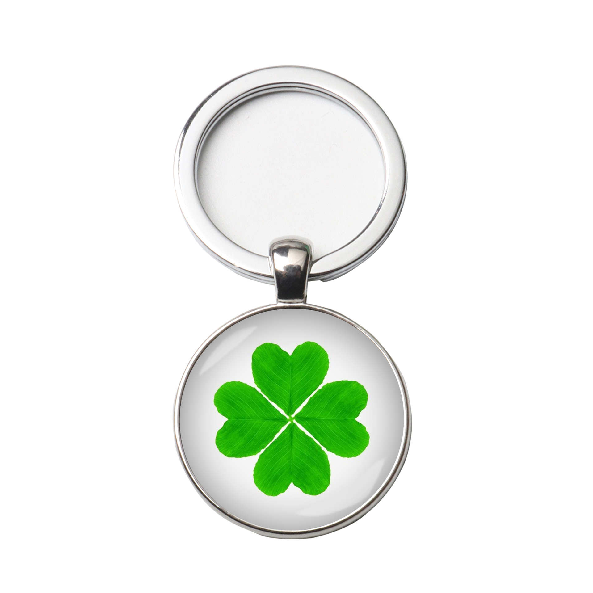 Picture of Cross-border new four-leaf clover Time gem gift for friends relatives Lucky clover clothing Lucky grass