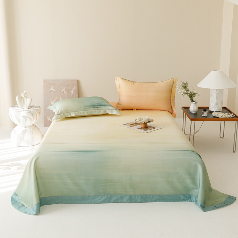 Tencel Bamboo Fiber Summer Mat Three-Piece Set Foldable Washed Bed Sheet Mat Ice Silk Air Conditioning Mat