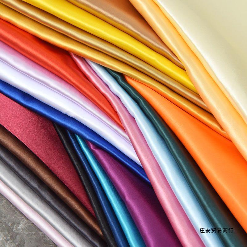 Satin Fabric Silk Lining Fabric Color Red Cloth Encryption Thickened Hanfu Dress Decorative Lining Silk Lining