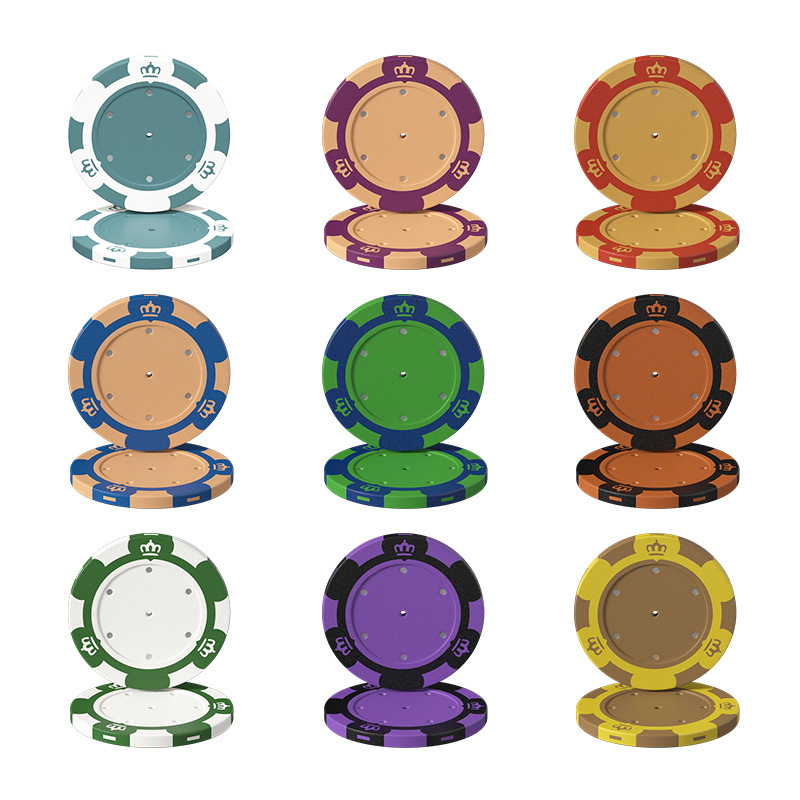 Picture of Blank chip coins, crown clay chip points, concert support images, customizable, no face value chip coins