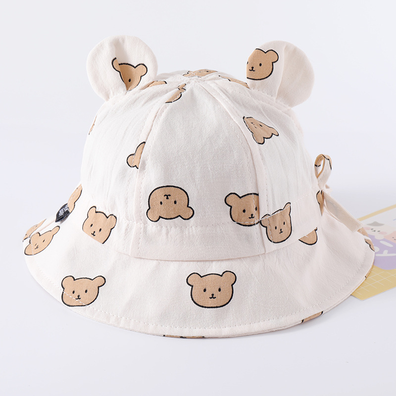 Picture of Children's Baby Hat Baby Autumn Spring Summer Spring Sunscreen Hat Sunshade Hat for Boys and Girls Fisherman Baby Basin Hat
