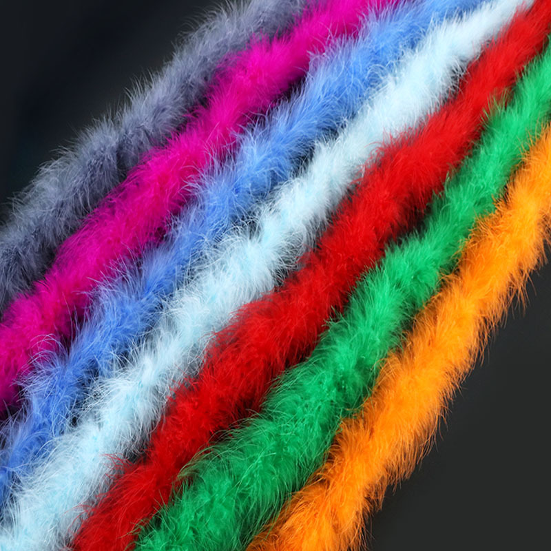 Picture of Tops wholesale Turkey plush plush feather diy1 2 M 16G performance stage decoration feather strip