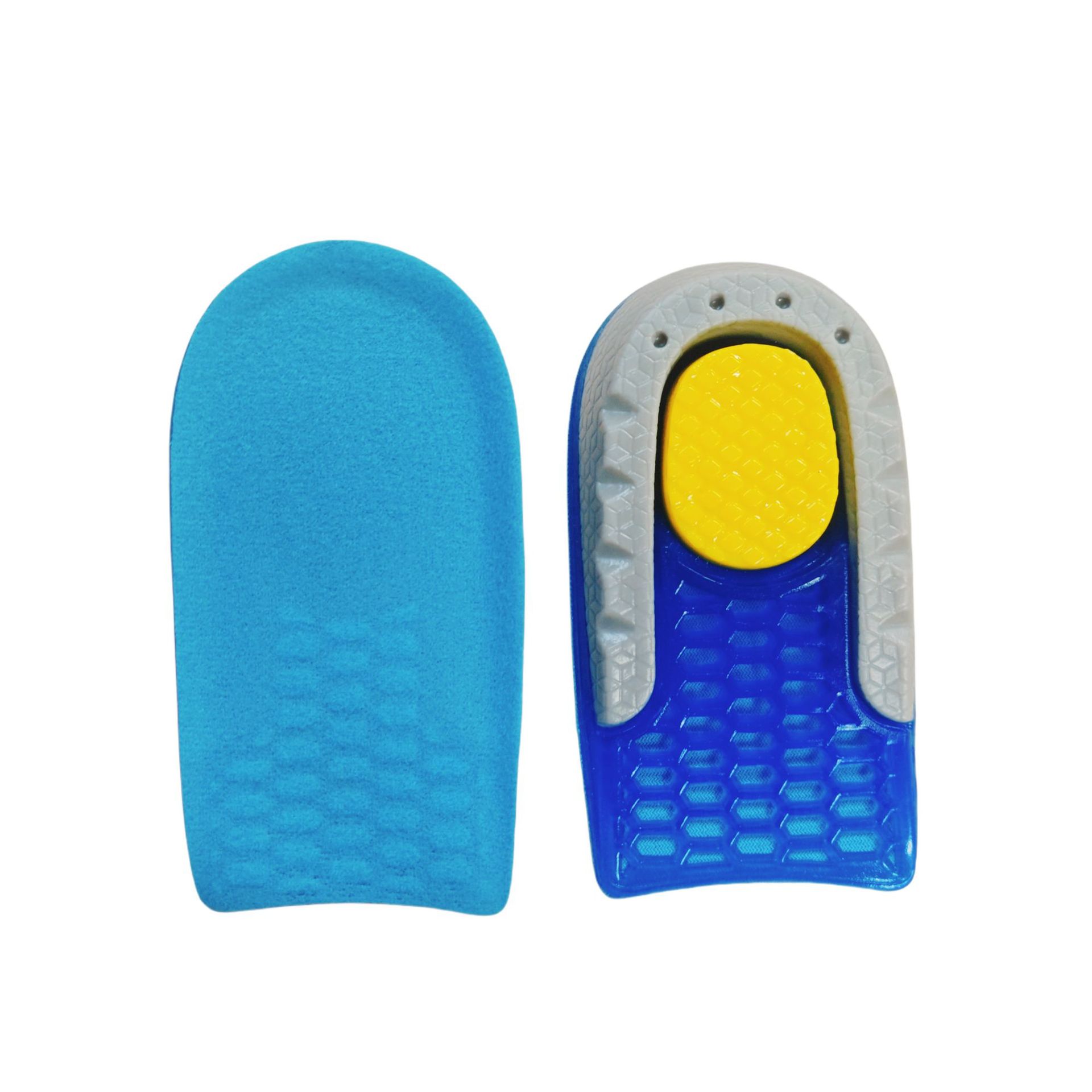 Heightening Insole Silicone Half Pad Heel Invisible Heightening Without Tiring Feet Soft and Comfortable Sports Honeycomb Elastic Half Pad