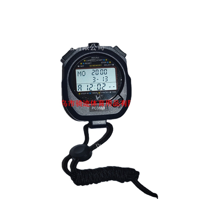 Picture of Tianfu stopwatch PC3860 running timer double row 10 channels three rows 30 channels 60 channels professional track and field sports stopwatch