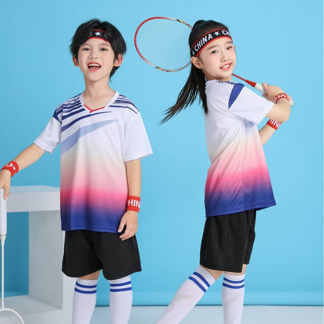 Children's Clothing Children's Badminton Suit Boys and Girls Student Competition Sports Training Clothes Table Tennis Clothes Volleyball Clothes