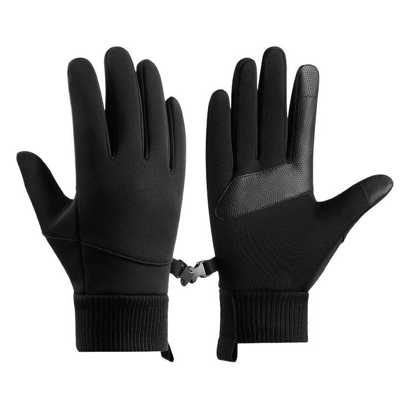 Cross-border Winter Cycling Gloves Men's Cycling Warm fleece-lined Thickened Windproof Outdoor Sports Foreign Trade Gloves Touch Screen