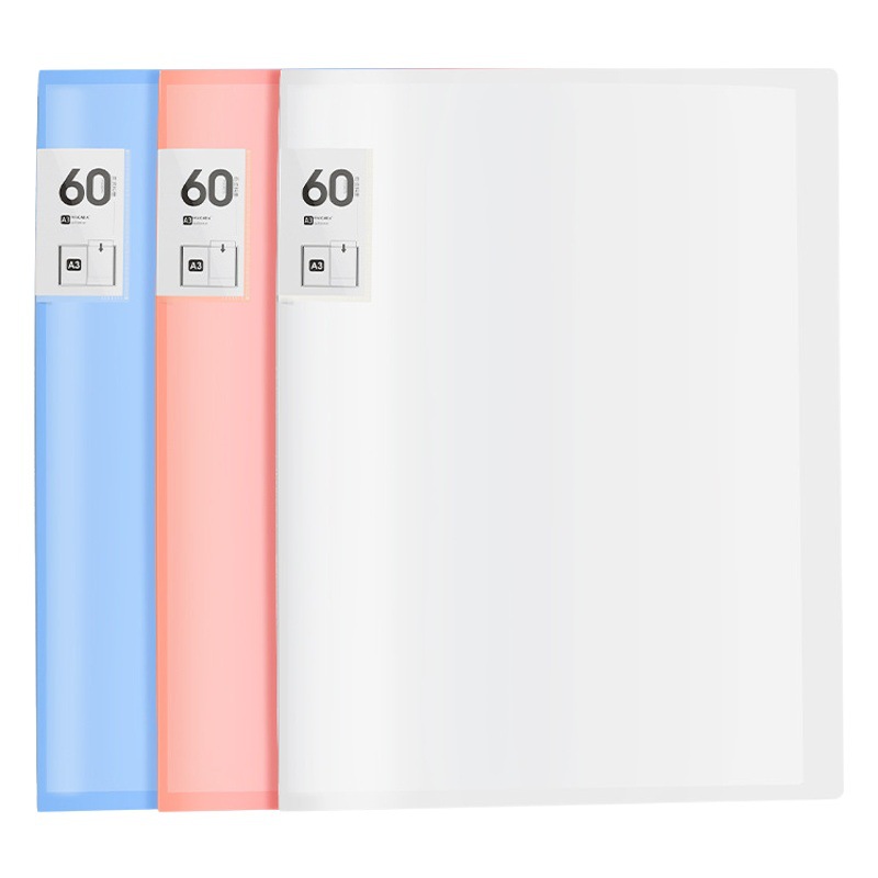 A3 Folder Painting Art Portfolio 8K Picture Album Transparent Information Book Kidsren's Certificate Poster Wholesale Storage Bag