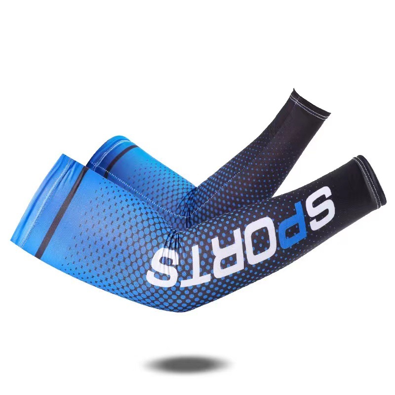 Picture of Sun protection ice oversleeve men's oversleeve Ice Silk gloves women's summer thin UV protection riding face towel driving source