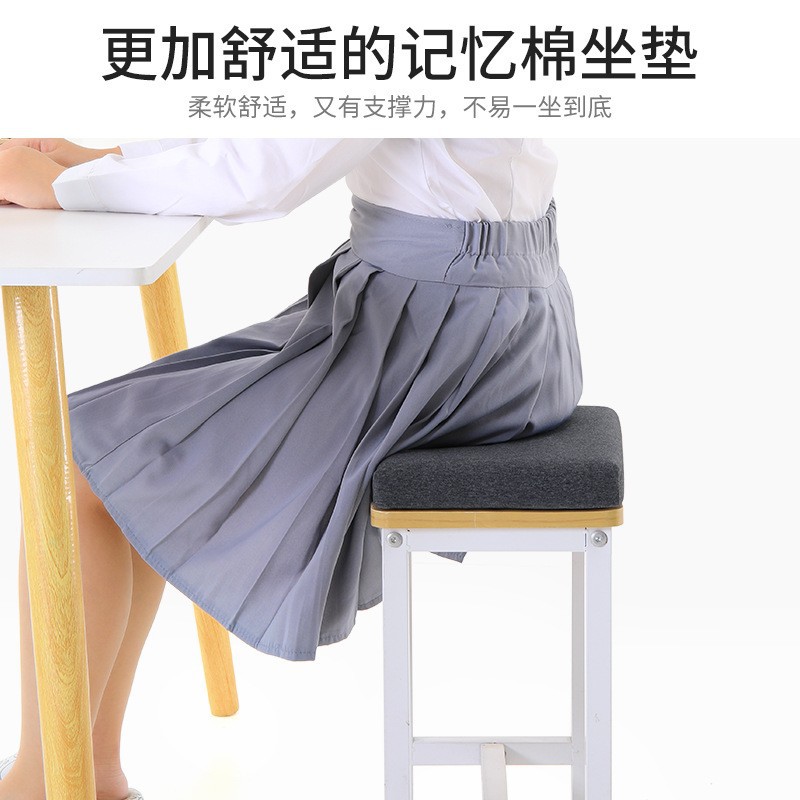 Chair Cushion Student Seat Cushion Butt Cushion Desk Memory Foam Thickened Dormitory Rectangular Office Chair Sedentary