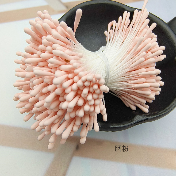 Picture of Wholesale Korean Style Handmade DIY Hair Accessories High Simulation Flower Stamens Material 2mm Matte Round Match Head Flower Heart Flower Stamens