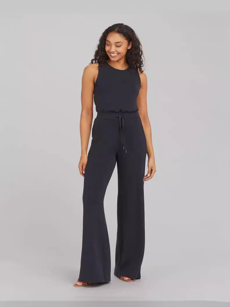 Picture of 2023 Spring and Summer New Versatile European and American Fashion Slim Casual Women's Sleeveless Pure Color Work Clothing Pants Jumpsuits