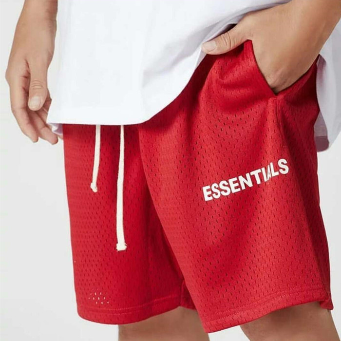 Picture of FOG FCAR OF GOD double-line ESSENTIALS shorts men's mesh fitness quick-drying fashion brand pants