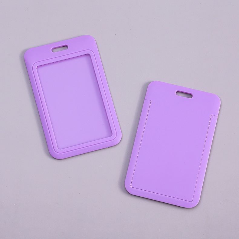 Picture of Sliding cover card push card ABS plastic cartoon tag student card cover work card badge cover chest card wholesale fixed