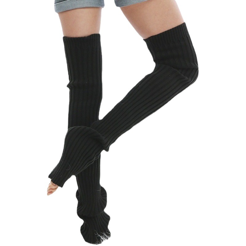TR1314 adult yoga sports leg cover warm wool socks long bottoming socks ankle warm one-piece delivery