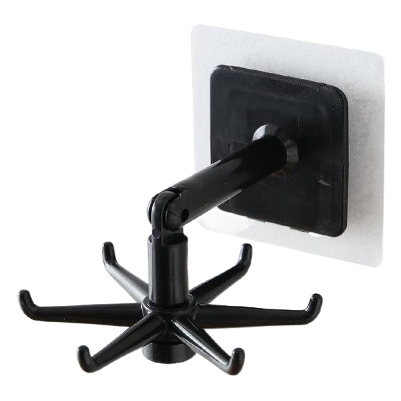 210 Kitchenware Storage Rack Wall-mounted Rotatable Spatula Finishing Storage Rack Punch-free Kitchen Spoon 6-claw Hook