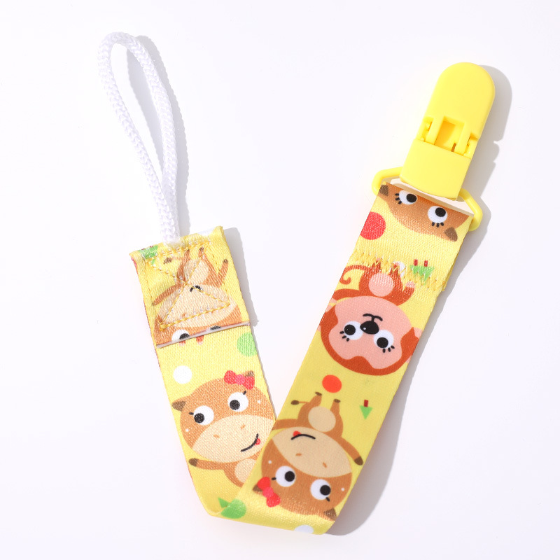 Picture of Factory in stock direct double-sided floral pacifier chain baby toy teether anti-drop chain lanyard baby anti-drop strap