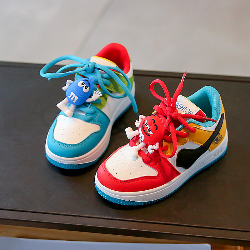 Picture of Children's Sports Shoes High-Top Yuanyang Trendy Brand Girls' Shoes 2025 Autum New M-Bean Non-Slip Breathable Boys' Shoes