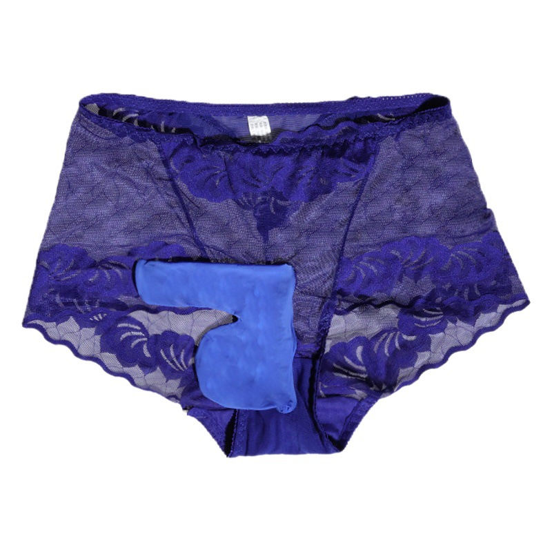 Japanese plus size Full Pattern Lace Underwear Men's Jj Set Sexy Thin Mesh Underwear Briefs