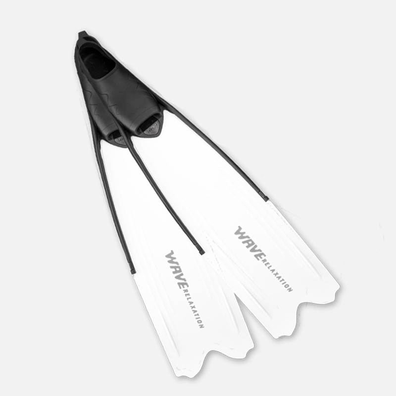 Picture of wave new men's and women's free diving PP flippers fishing and hunting frog shoes TPR comfortable flexible lightweight swimming long flippers