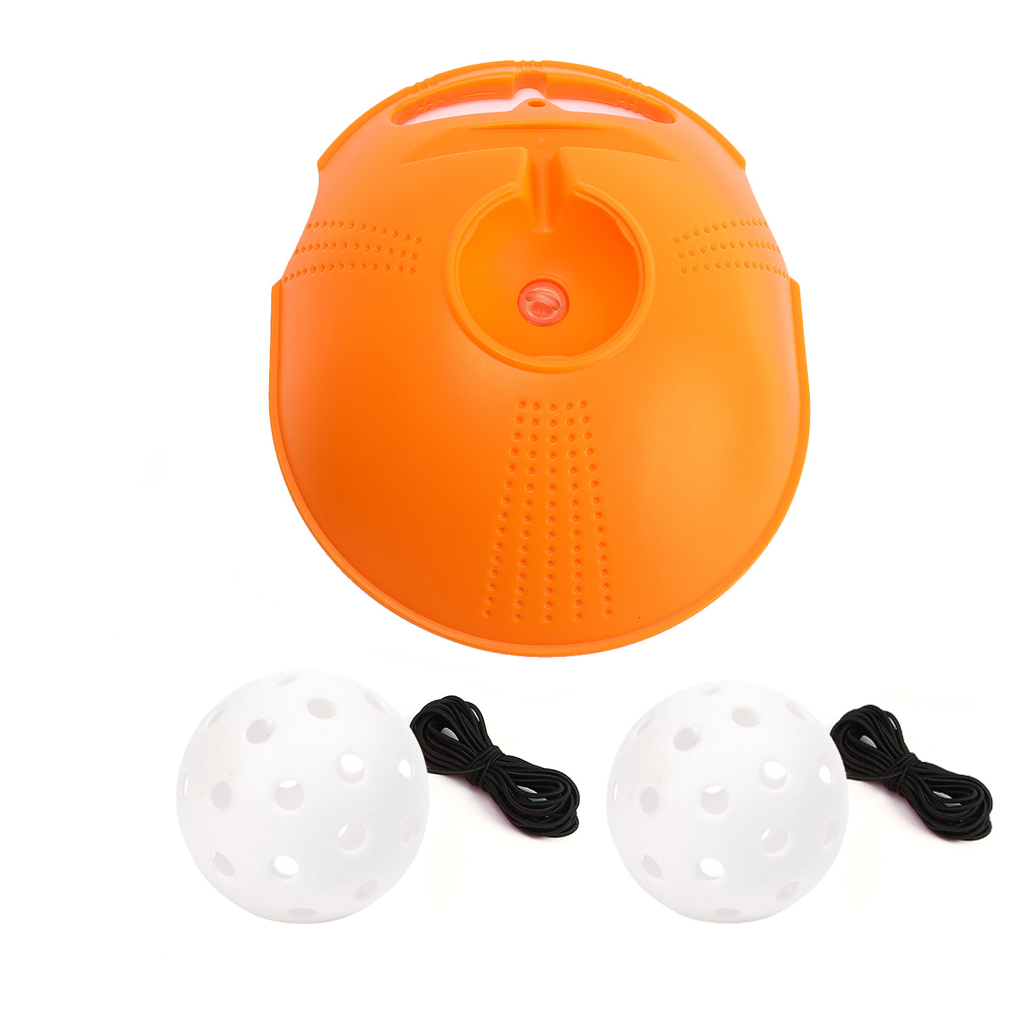 Picture of Pick ball trainer training base 40 holes high elastic plastic hole ball beginners practice Pickleball
