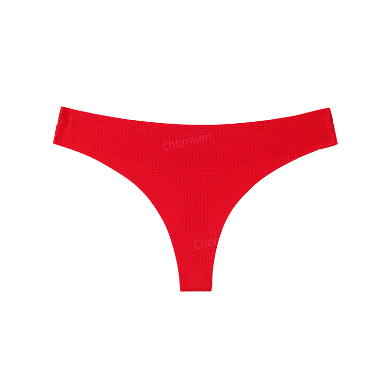 Picture of Sports Yoga Female Sexy Style Ice Silk Underwear Women's Low-Waist Seamless Underwear Cross-Border European and American Large Size T-Shaped T-Pants