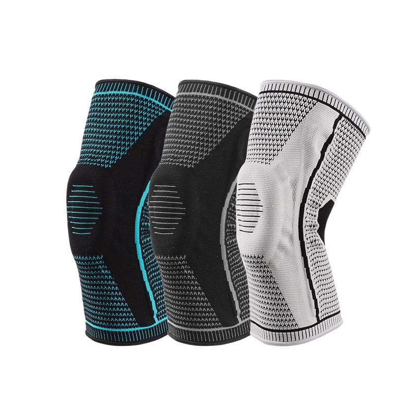 Outdoor Sporting Goods Basketball Sports Knee Pads Men's Silicone Cycling and Running Nylon Leg Guards Anti-Collision Protective Gear Wholesale