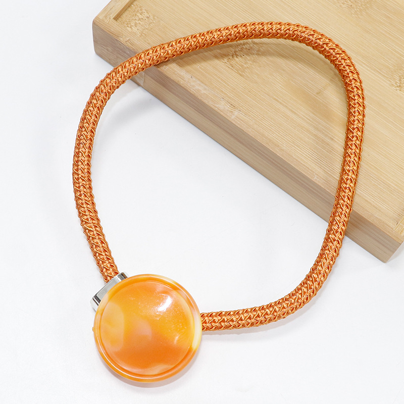 Picture of Cross-border spot running volume a pair of curtain buckle jade material accessories binding curtain accessories binding rope curtain binding