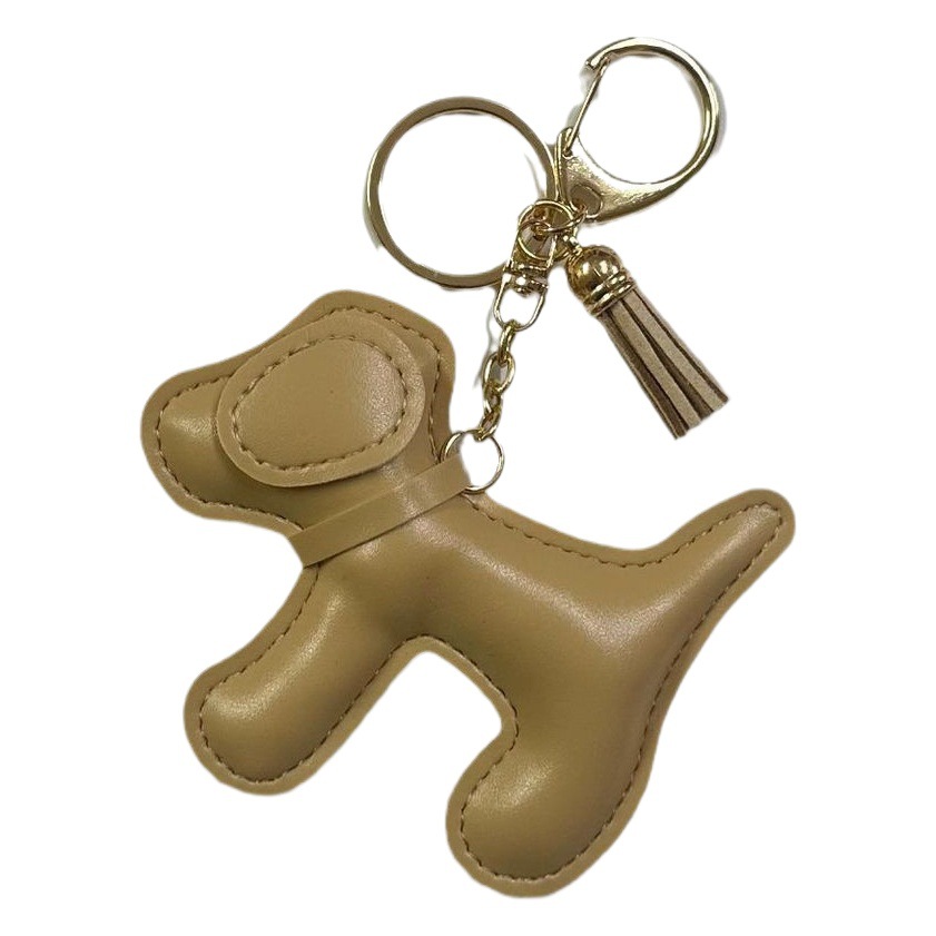 Cartoon Puppy Bag Pendant Creative Car Keychain Pendant Big Puppy Mobile Phone Case Patch Wrist Band Pendant