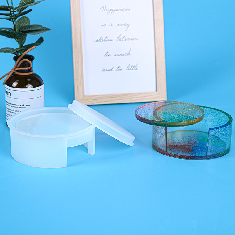 Elian diy silicone mold coaster storage box silicone mold Amazon silicone holographic mold