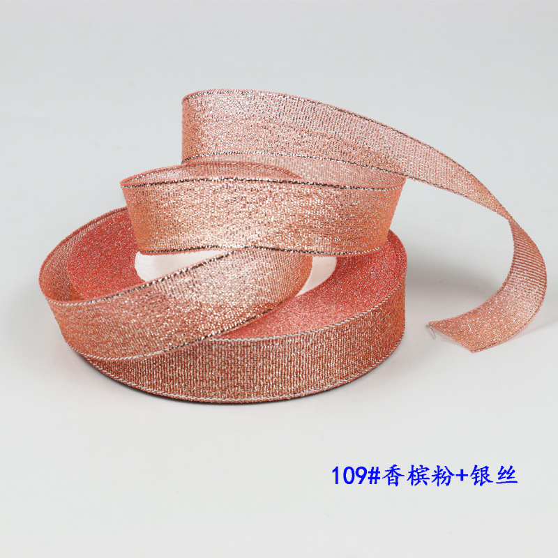 Picture of Gold and Silver Onion Ribbon Cake Packaging Ribbon Colorful Onion Ribbon Baked Cake Flower Tie Bow DIY Accessories Ribbon