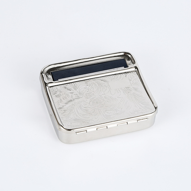 Picture of Manufacturer's Best-Selling 70Mm78Mm Metal Cigarette Box Portable Stainless Steel Cigarette Rolling Machine Manual Semi-Automatic Adjustable