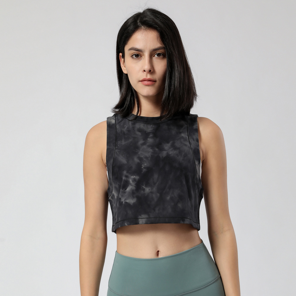 Summer Amazon New Sports Vest Women Loose Pullover Yoga Fitness Vest Running Top Women