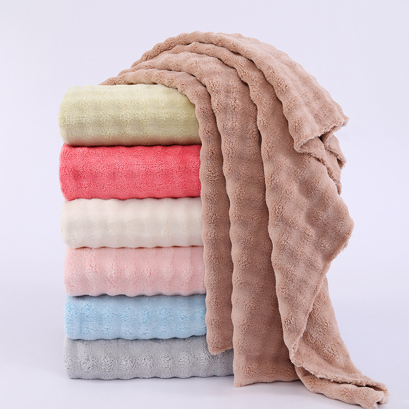 Picture of Polyester Bubble Velvet Fabric Home Wear Bathrobe Bedding Blanket Single and Double Sided Thickeneded Jacquard Absorbent Coral Velvet Fabric